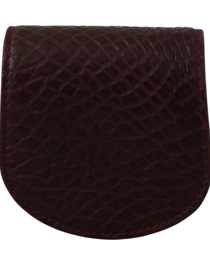 Dolce & Gabbana Brown Exotic Skin Pocket Condom Case Holder