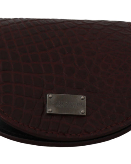 Dolce & Gabbana Brown Exotic Skin Pocket Condom Case Holder