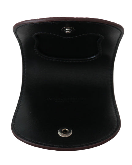 Dolce & Gabbana Brown Exotic Skin Pocket Condom Case Holder