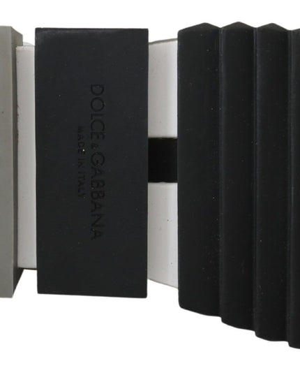 Dolce & Gabbana Black Multicolor Crystal Sneakers Shoes