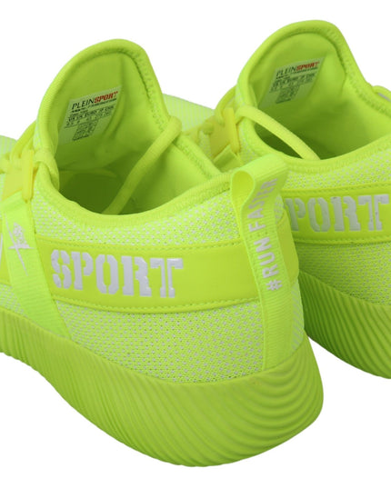 Philipp Plein Green CARTER Logo Hi-Top Sneakers Shoes