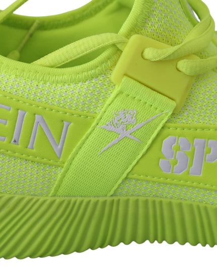 Philipp Plein Green CARTER Logo Hi-Top Sneakers Shoes