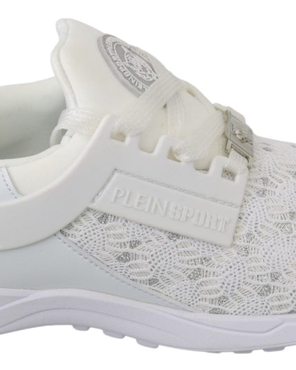 Philipp Plein White Polyester Casual Sneakers Shoes
