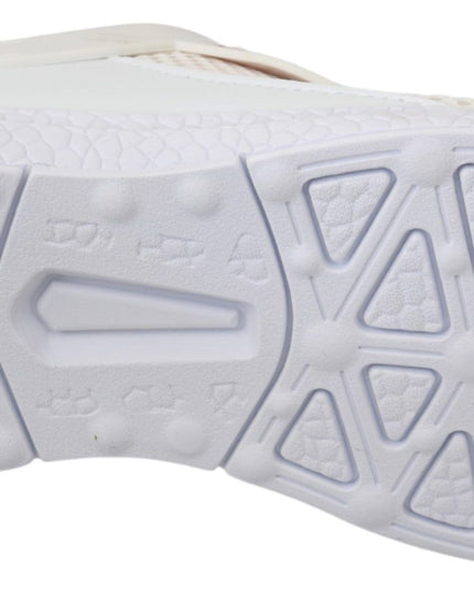 Philipp Plein White Pink Polyester Becky Sneakers Shoes