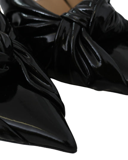 Jimmy Choo Elegant Black Leather Pointed Toe Pumps