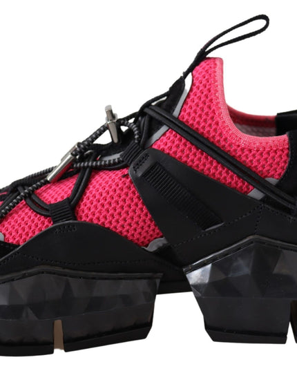 Jimmy Choo Electric Elegance Leather Mesh Sneakers