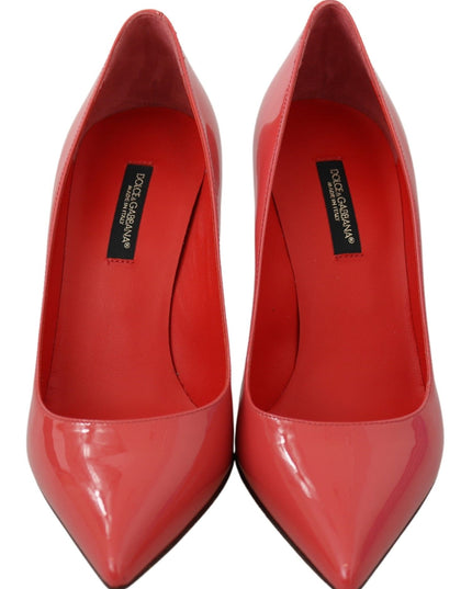 Dolce & Gabbana Dark Pink Patent Leather Heels Pumps