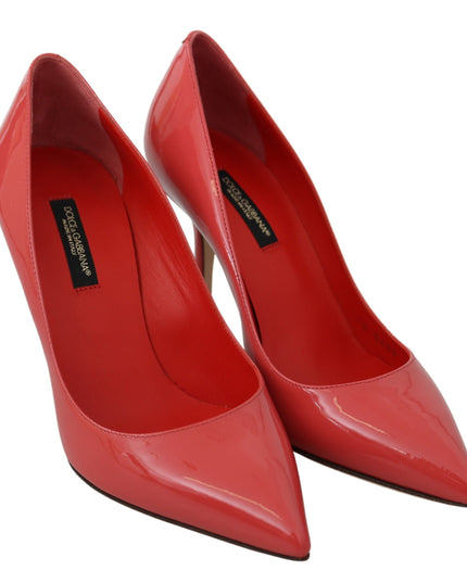 Dolce & Gabbana Dark Pink Patent Leather Heels Pumps