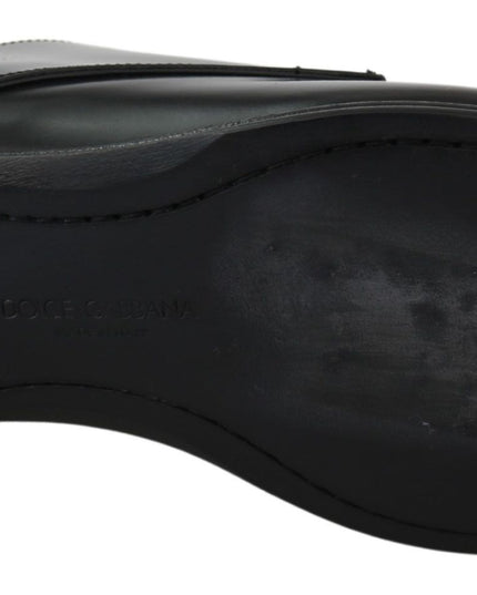Dolce & Gabbana Derby Napoli Black Leather Dress Formal Shoes