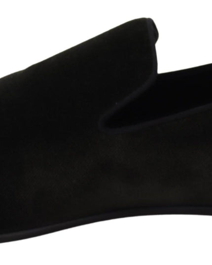 Dolce & Gabbana Green Velvet Slip On Mens Loafers Shoes