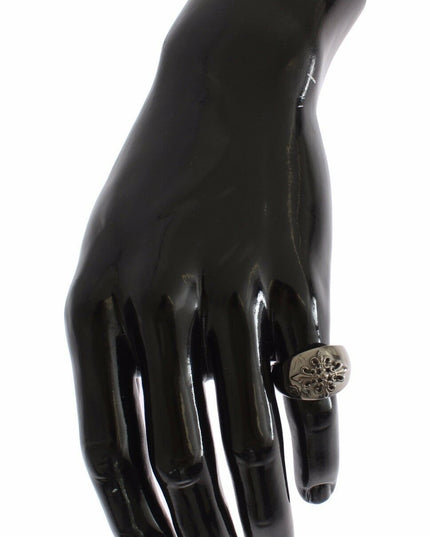 Nialaya Silver 925 Sterling Authentic  Crest Ring