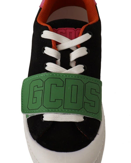 GCDS Multicolor Suede Low Top Lace Up Women Sneakers Shoes
