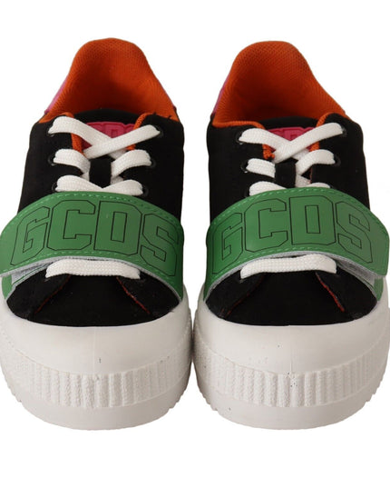 GCDS Multicolor Suede Low Top Lace Up Women Sneakers Shoes
