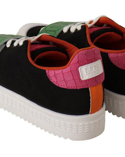 GCDS Multicolor Suede Low Top Lace Up Women Sneakers Shoes