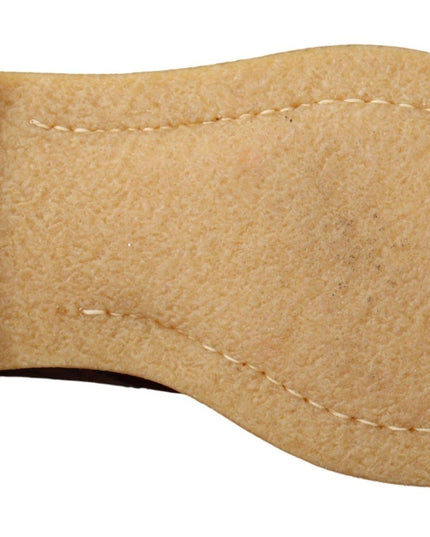 Dolce & Gabbana Bordeaux Velvet Exotic Leather Shoes