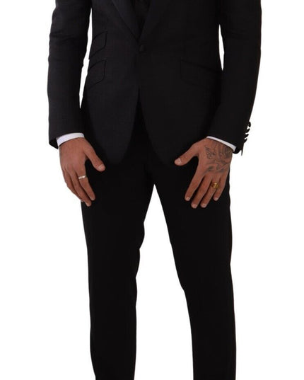 Dolce & Gabbana Black Slim Fit 2 Piece SICILIA Blazer