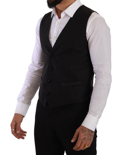 Dolce & Gabbana Black Slim Fit 2 Piece SICILIA Blazer