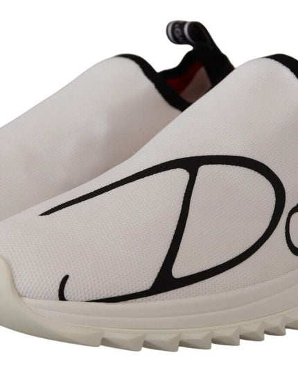 Dolce & Gabbana White Red Sorrento Sandals Sneakers