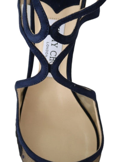 Jimmy Choo Navy Lancer Leather Pumps Elegance Unleashed