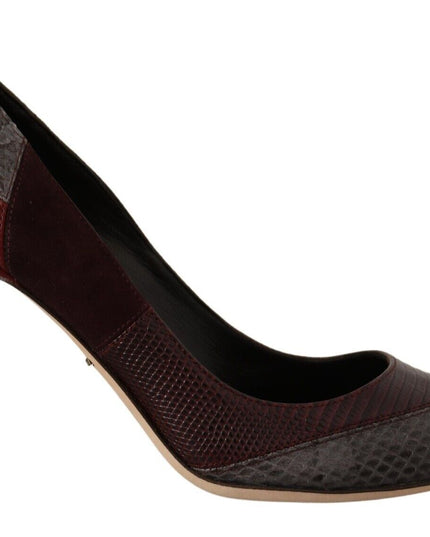 Dolce & Gabbana Multicolor Exotic Leather Heels Pumps Shoes