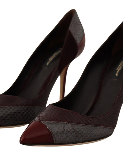Dolce & Gabbana Multicolor Exotic Leather Heels Pumps Shoes