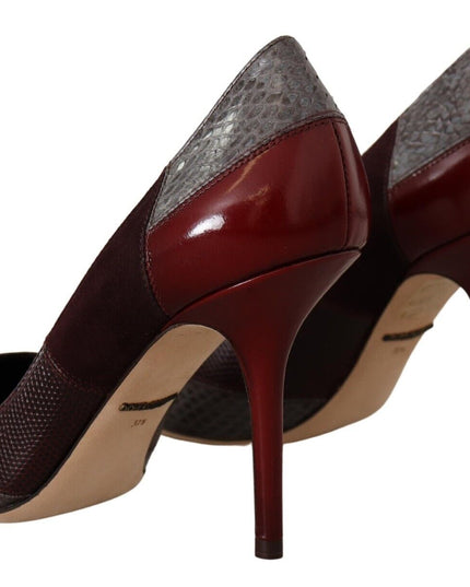 Dolce & Gabbana Multicolor Exotic Leather Heels Pumps Shoes