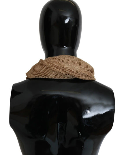 GF Ferre Brown Neck Wrap Winter Shawl Foulard Scarf