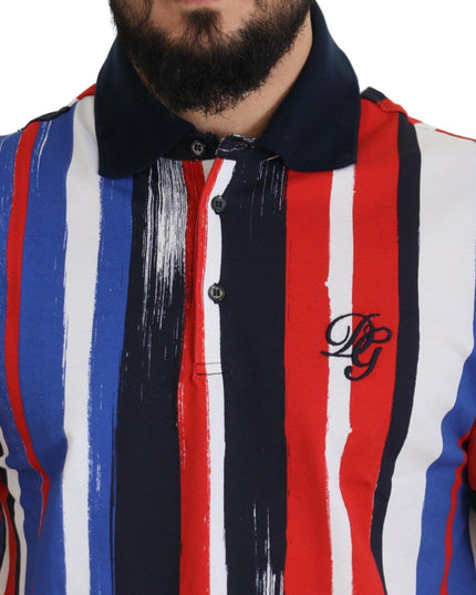 Dolce & Gabbana Multicolor Cotton Polo Top T-shirt