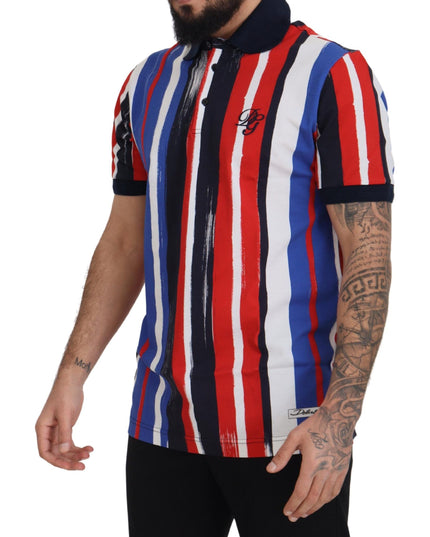 Dolce & Gabbana Multicolor Cotton Polo Top T-shirt