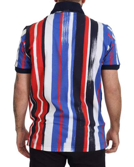 Dolce & Gabbana Multicolor Cotton Polo Top T-shirt