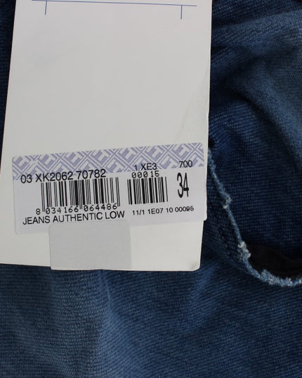 Acht Blue Wash Denim Cotton Stretch Slim Fit Jeans