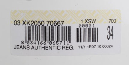 Acht Blue Wash Cotton Denim Regular Fit Jeans