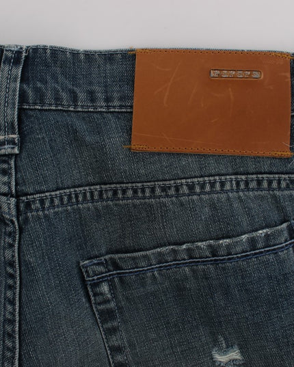 Acht Blue Wash Cotton Denim Regular Fit Jeans