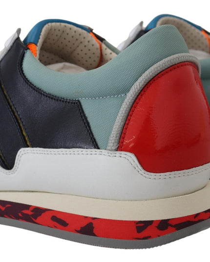 Dolce & Gabbana Multicolor Leather Sport Low Top Sneakers
