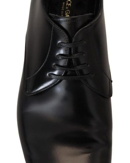 Dolce & Gabbana Black Leather Formal Dress Shoes