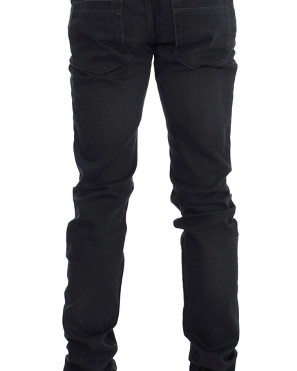 Acht Gray Cotton Stretch Slim Fit Jeans