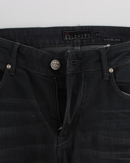 Acht Gray Cotton Stretch Slim Fit Jeans