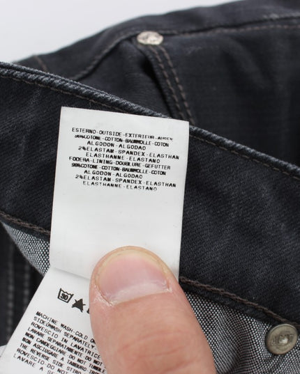 Acht Gray Cotton Stretch Slim Fit Jeans