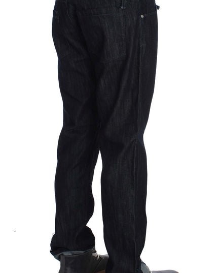 Acht Blue Cotton Regular Straight Fit Jeans