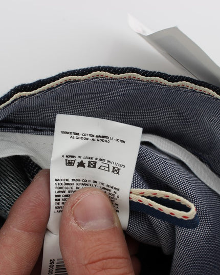 Acht Blue Cotton Regular Straight Fit Jeans