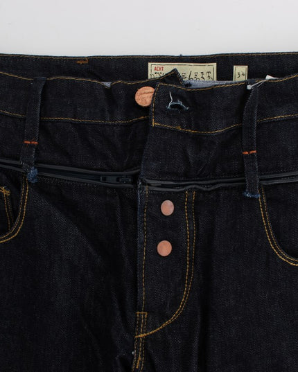 Acht Blue Cotton Regular Straight Fit Jeans