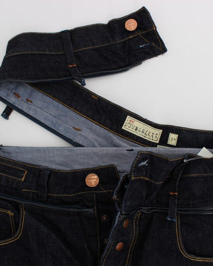 Acht Blue Cotton Regular Straight Fit Jeans