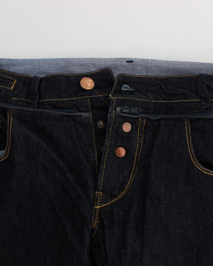 Acht Blue Cotton Regular Straight Fit Jeans