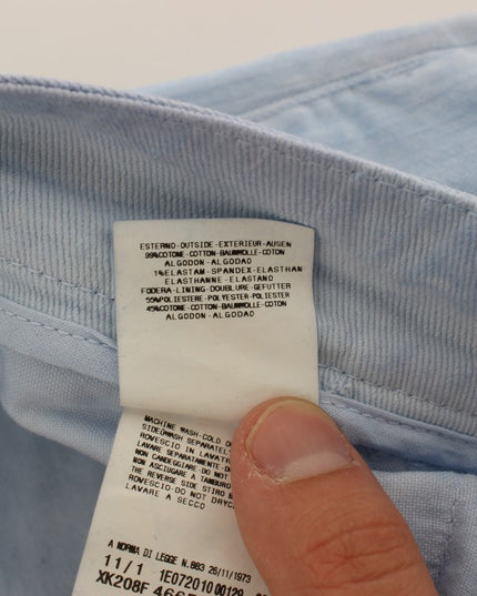 Acht Blue Cotton Stretch Low Waist Fit Jeans