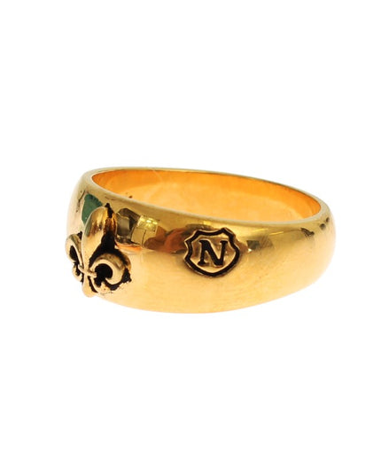 Nialaya Gold Plated 925 Silver Ring