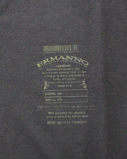 Ermanno Scervino Blue Wool Blend V-neck Pullover Sweater