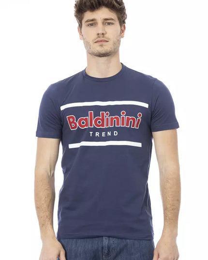 Baldinini Trend Blue Cotton Men T-Shirt