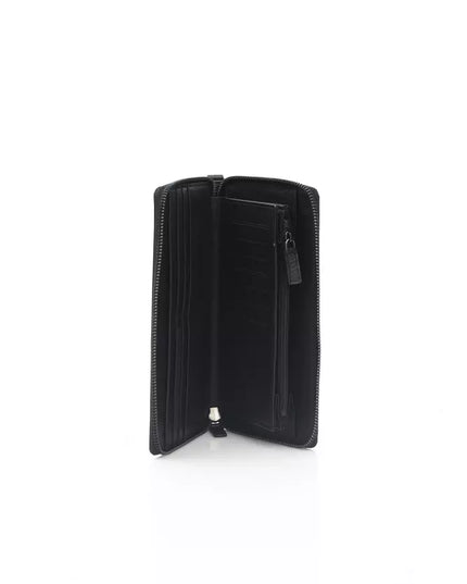 Automobili Lamborghini Black Calfskin Men Wallet