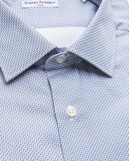 Robert Friedman Light Blue Cotton Men Shirt