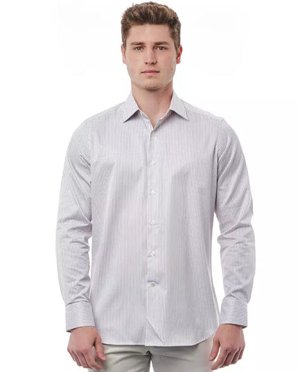 Bagutta White Cotton Men's Shirt